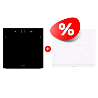 Жиынтық Встраиваемый духовой шкаф Gorenje BOS6737SYB + Gorenje электрлік пісіру беті ECT643WCSC 