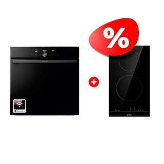 Комплект Встраиваемый духовой шкаф Gorenje BPSA6747DGWI + Электрическая варочная поверхность Gorenje ECT322BCSC 