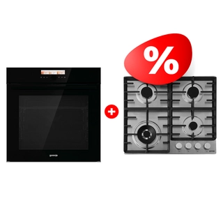 Комплект Встраиваемый духовой шкаф Gorenje BOP798S37BG + Газовая варочная поверхность Gorenje GW642ABX 