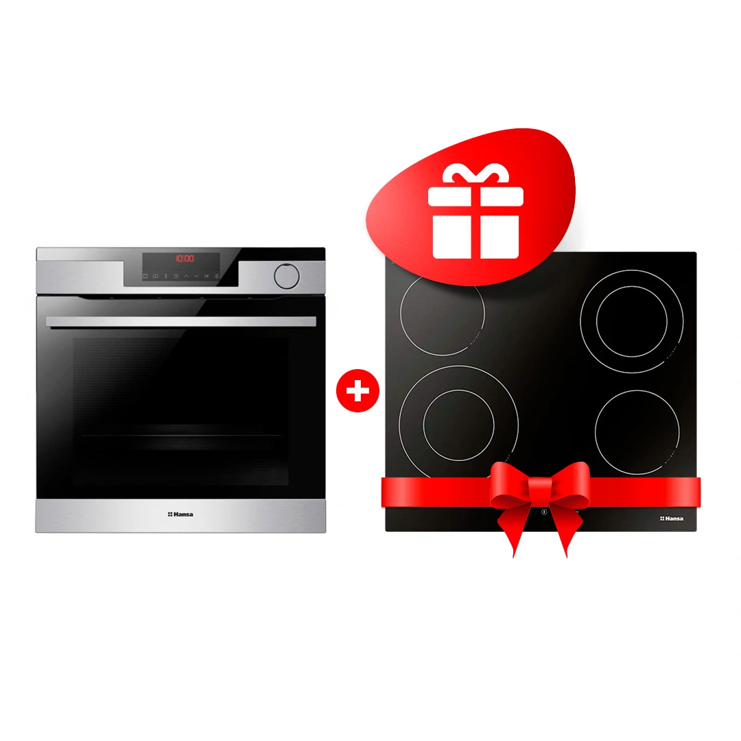 Комплект Встраиваемый духовой шкаф Hansa BOEI698699 + Электрическая варочная поверхность Hansa BHC66506 