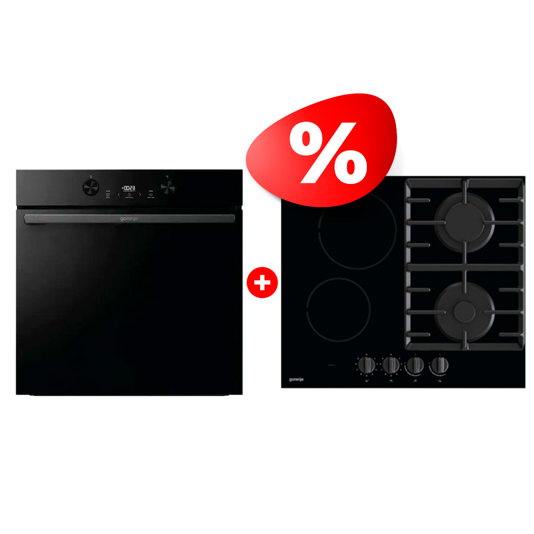 Комплект Встраиваемый духовой шкаф Gorenje + Комбинированная варочная поверхность Gorenje BOS6737E05DBG + GCE691BSC