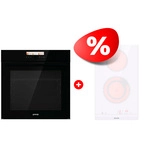 Комплект Встраиваемый духовой шкаф Gorenje + Электрическая варочная поверхность Gorenje BOP798S37BG + ECT322WCS