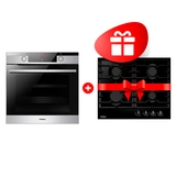 Комплект Встраиваемый духовой шкаф Hansa BOEIS694655 + Газовая варочная поверхность Hansa BHGS630301 