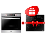 Комплект Встраиваемый духовой шкаф Hansa BOEIS696677 + Электрическая варочная поверхность Hansa BHC66206 