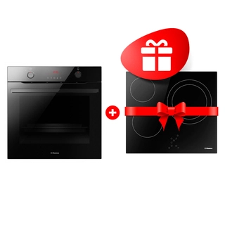 Комплект Встраиваемый духовой шкаф Hansa BOEBS696677 + Электрическая варочная поверхность Hansa BHC66206 