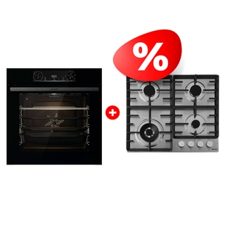 Комплект Встраиваемый духовой шкаф Gorenje BPS6737E14BG + Газовая варочная поверхность Gorenje GW642ABX 