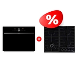 Комплект Встраиваемый духовой шкаф Gorenje BCM4547DG + Газовая варочная поверхность Gorenje GW642AB 