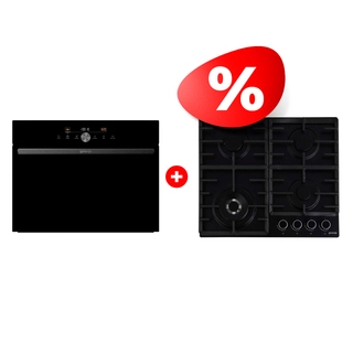 Комплект Встраиваемый духовой шкаф Gorenje BCM4547DG + Газовая варочная поверхность Gorenje GW642AB 