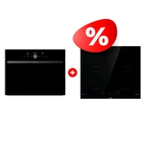 Комплект Встраиваемый духовой шкаф Gorenje BCM4547DG + Индукционные поверхности GI6401BSCE 