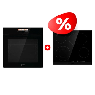 Жиынтық Встраиваемый духовой шкаф Gorenje BOP798S37BG + Gorenje электрлік пісіру беті ECS643BCSC 
