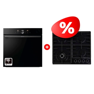 Комплект Встраиваемый духовой шкаф Gorenje BPSA6747DGWI + Газовая варочная поверхность Gorenje GW642AB 