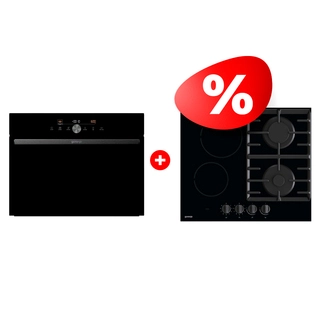 Комплект Встраиваемый духовой шкаф Gorenje BCM4547DG + Комбинированная варочная поверхность Gorenje GCE691BSC 