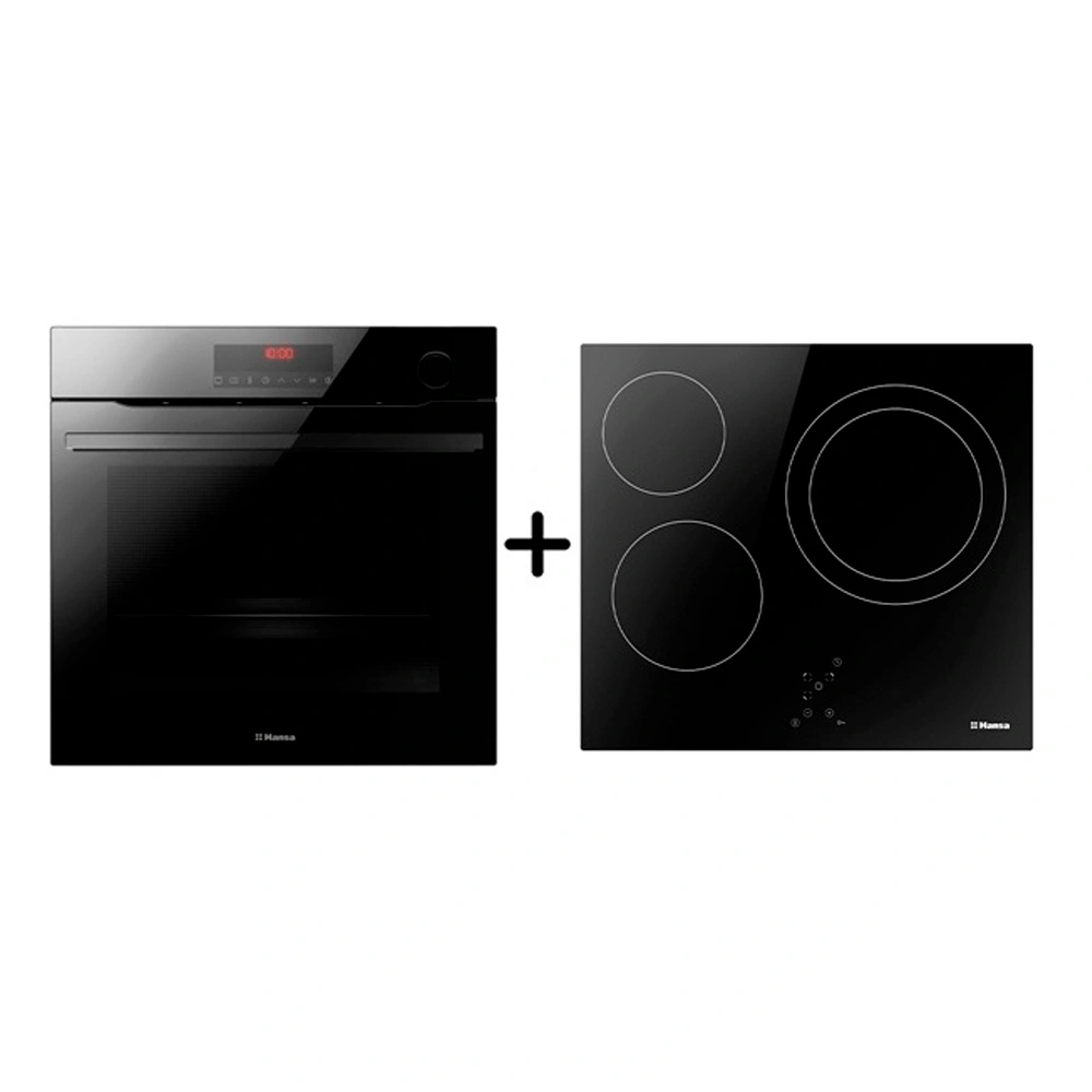 Жиынтық Встраиваемый духовой шкаф Hansa BOEB698699 + Hansa электр пісіру беті BHC66206 