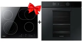 Жиынтық Samsung тұмшапеші NV75T9979CD/WT Infinite Line + Samsung электр пісіру беті NZ64T3536DK/WT 