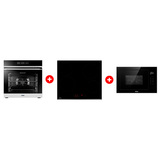 Жиынтық Haier кіріктірілетін тұмша шкафы HOQ-F5AABX + Haier шыны керамикалық плитасы HHY-C64RVB + Haier  кіріктірілетін микротолқынды пеші HMX-BTG259B 