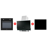 Жиынтық Haier кіріктірілген тұмшапеш HOX-P06HGB + Haier ауа сорғышы HVX-W672GBX + Haier шыны керамикалық плитасы HHY-C64RVB 