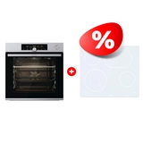 Комплект Встраиваемый духовой шкаф Gorenje BSA6747A04X + Электрическая варочная поверхность Gorenje ECT643SYW 