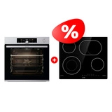 Жиынтық Gorenje кіріктірілетін электр пеші BSA6747A04X + Gorenje электр пісіру беті ECT643SYB 