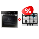 Жиынтық Haier кіріктірілген тұмшапеш HOD-PM08VGBX + Haier газ пісіру беті HHX-M64CNX 