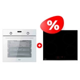 Комплект Встраиваемый духовой шкаф Haier HOY-P09NCGW + Стеклокерамическая варочная поверхность Haier HHY-C64RVB 