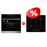 Жиынтық Haier кіріктірілетін тұмша шкафы HOX-FP5ABX + Haier газ пісіру беті HHX-G64CNB 