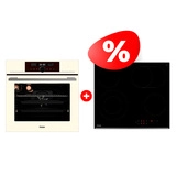 Жиынтық Встраиваемый духовой шкаф Haier HOX-FP5RACG + Haier шыны керамикалық плитасы HHY-C64ROVB 