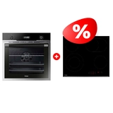 Комплект Встраиваемый духовой шкаф Haier HOD-PM08VGBX + Стеклокерамическая варочная поверхность Haier HHY-C64ROVB 