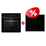 Комплект Встраиваемый духовой шкаф Gorenjie BO6737E06B + Индукционная поверхность Gorenje GI6401BSCE 