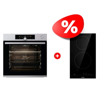 Комплект Встраиваемый духовой шкаф Gorenje BSA6747A04X + Электрическая варочная панель Gorenje ECT321BCSC 