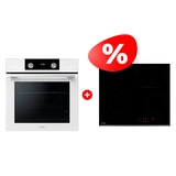 Жиынтық Haier Кірістірілетін пеші HOQ-K2ANN3WB + Haier шыны керамикалық плитасы HHY-C64ROVB 