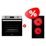 Жиынтық Встраиваемый духовой шкаф ARG MFA 627 Inox + Стеклокерамическая варочная поверхность ARG YL-CD3001 