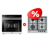 Жиынтық  Haier тұмша шкафы HOQ-P16AN5SX + Haier газ пісіру беті HHX-M64CWFX 