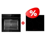 Жиынтық Кірістірілетін духовка шкафы HOQ-F6CASGB + Haier шыны керамикалық плитасы HHY-C64RVB 