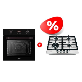 Комплект Встраиваемый духовой шкаф ARG AD7006B00 + Встраиваемая варочная панель Газ ARG JK4-S6019 
