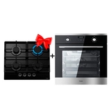 Жиынтық  Haier тұмша шкафы HOX-P09CGBX + Haier газ пісіру беті HHX-G64CNB 