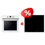 Жиынтық Встраиваемый духовой шкаф Haier HOQ-K4AAN3WB + Haier шыны керамикалық плитасы HHY-C64ROVB 