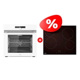 Жиынтық Кіріктірілген тұмшапештер HOQ-F6CASGW + Стеклокерамическая варочная поверхность Haier HHY-C64NVTB 