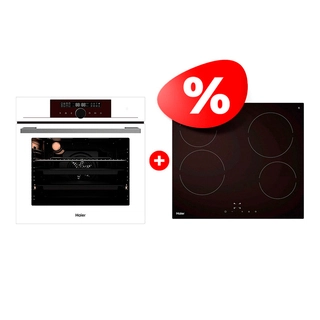 Жиынтық Haier кіріктірілетін тұмша шкафы HOX-FP5RAWB + Стеклокерамическая варочная поверхность Haier HHY-C64NVTB 