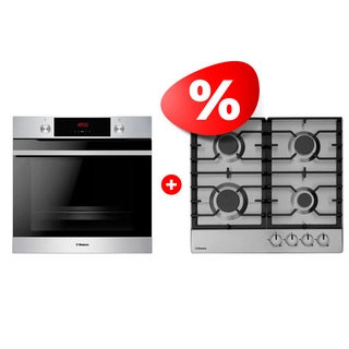 Комплект Встраиваемый духовой шкаф Hansa + Газовая варочная поверхность Hansa BOEI684605 + BHGI630301