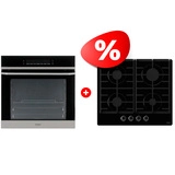 Комплект Встраиваемый духовой шкаф Haier + Газовая варочная поверхность Haier HOQ-P16AS5SX + HHX-G64CNB