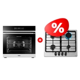 Комплект Встраиваемый духовой шкаф Haier HOQ-F5AABX + Газовая варочная поверхность Haier HHX-M64CNX 