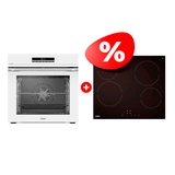 Комплект Встраиваемый духовой шкаф Haier HOQ-P16AS5GW + Стеклокерамическая варочная поверхность Haier HHY-C64NVTB 