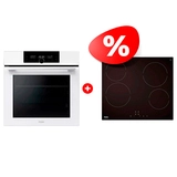 Комплект Встраиваемый духовой шкаф Haier HOQ-F6QSN3WB + Стеклокерамическая варочная поверхность Haier HHY-C64NVTB 