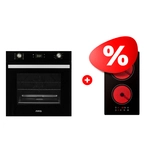 Жиынтық Встраиваемый духовой шкаф ARG MFA 627 Black + Стеклокерамическая варочная поверхность ARG YL-CD3001 