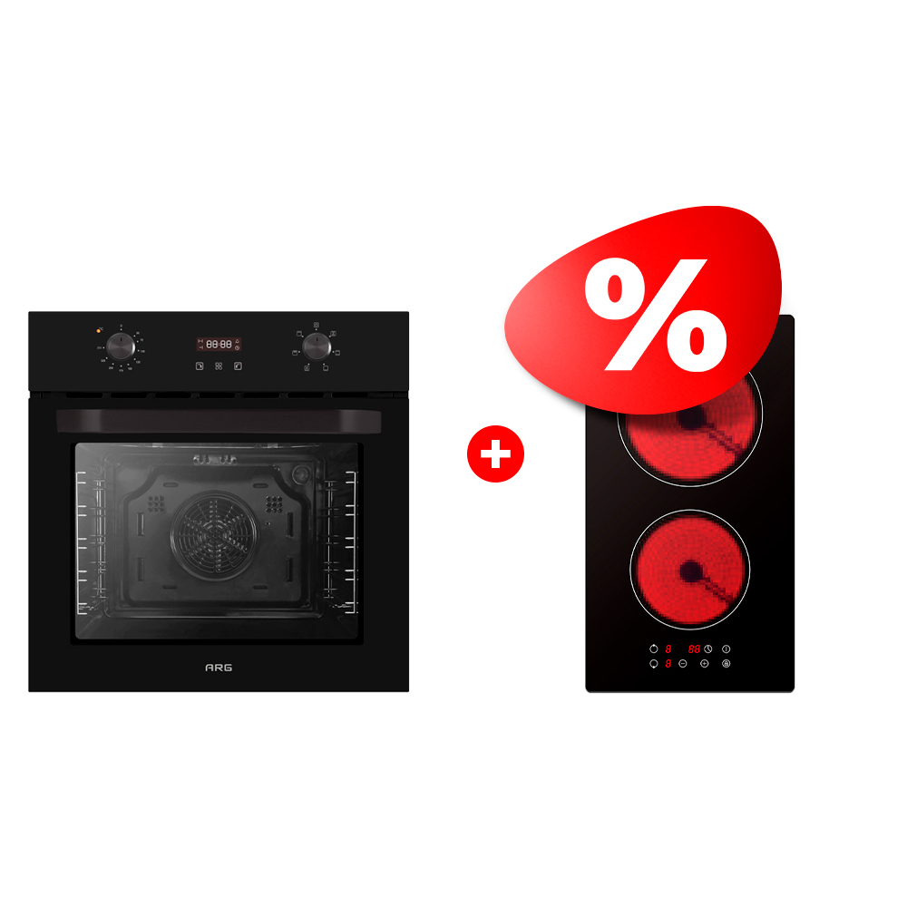 Комплект Встраиваемый духовой шкаф ARG AD7006B00 + Стеклокерамическая варочная поверхность ARG YL-CD3001 