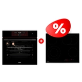 Жиынтық Haier кіріктірілетін тұмша шкафы HOX-FP5RAGB + Haier шыны керамикалық плитасы HHY-C64ROVB 