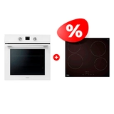 Комплект Встраиваемый духовой шкаф Haier HOQ-K4AAN3WB + Стеклокерамическая варочная поверхность Haier HHY-C64NVTB 