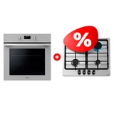 Комплект Встраиваемый духовой шкаф Haier HOQ-K5AAN3GG + Газовая варочная поверхность Haier HHX-M64CNX 