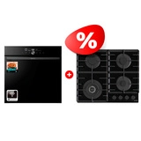 Жиынтық Gorenje кіріктірілетін электр пеші GO66E PIZZA350C + Gorenje газды пісіру беті GTW642SYB 