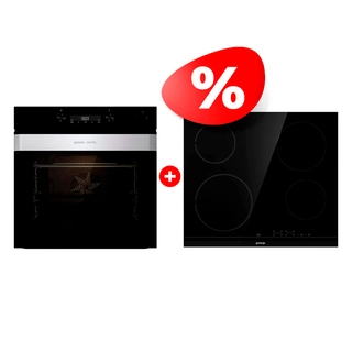 Комплект Встраиваемый духовой шкаф Gorenje BSA6737ORAB + Стеклокерамическая варочная панель Gorenje ECT641BCSC 